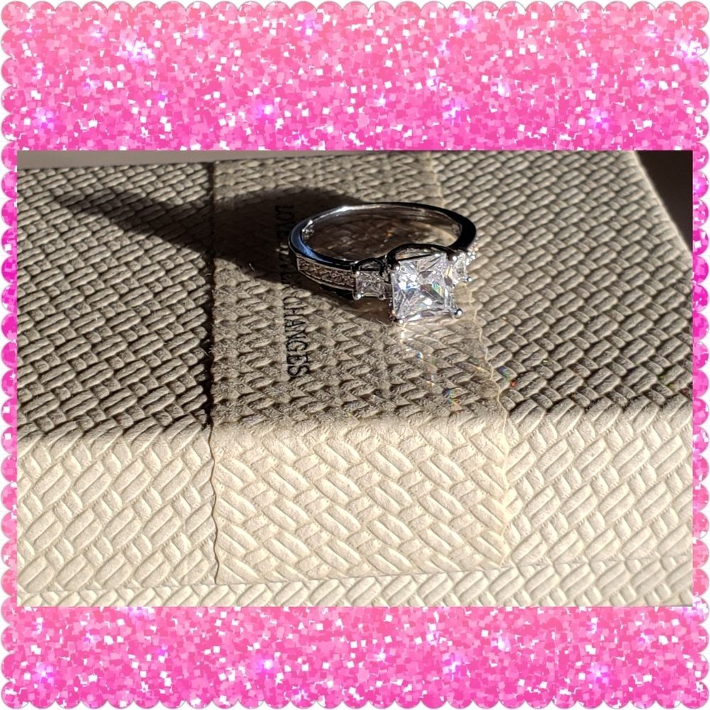 ⭐⭐FLASH SALE⭐⭐❤14K White Gold Filled Sapphire❤ - Picture 3 of 3